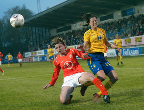 Lotta Schelin och Oetra Hogewoning