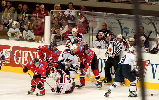 Ishockey, VM, Kanada - USA