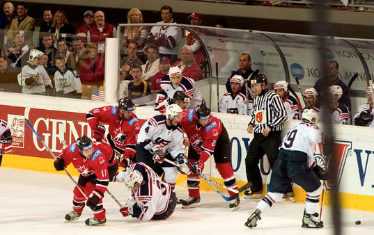 Ishockey, VM, Kanada - USA
