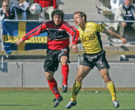 Dejan Vasic, Vasalund/Essinge och Johan Karlsson, Elfsborg