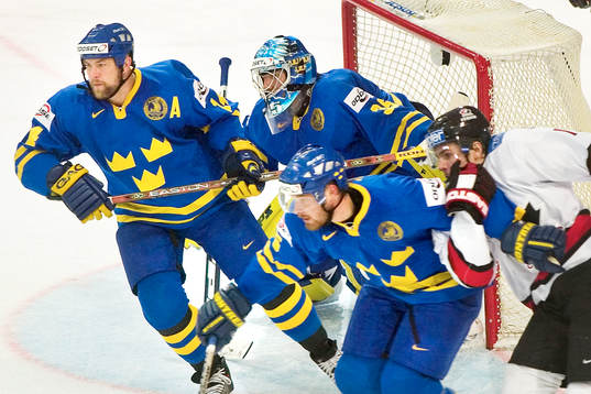 Henrik Lundqvist, målvakt, Mattias Nordström och Sanny