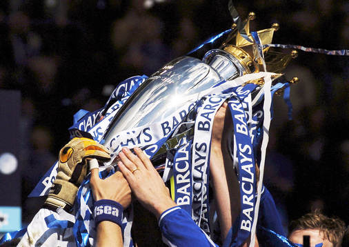 Fotboll, Premier League, Chelsea, jubel, liga seger, liga