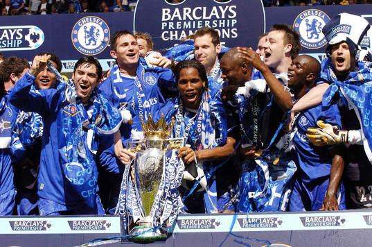 Fotboll, Premier League, Chelsea, jubel, liga seger, liga