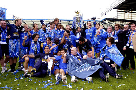 Fotboll, Premier League, Chelsea, jubel, liga seger, liga