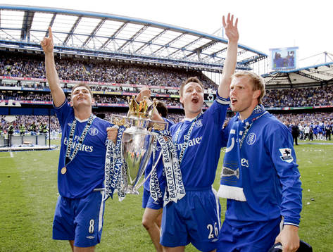 Fotboll, Premier League, Chelsea, jubel, liga seger, liga
