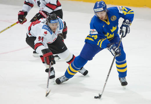 Mikael Samuelsson och Joe Thornton