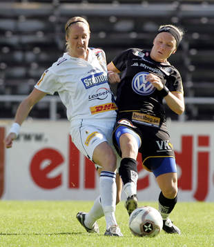 Sara Johansson, Djurgården/Älvsjö och Anna Paulsson,