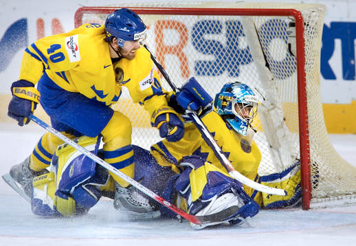 Henrik Zetterberg och Henrik Lundqvist, i mål