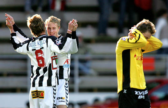 Pontus Segerström och Johnny Lundberg, Landskrona jublar