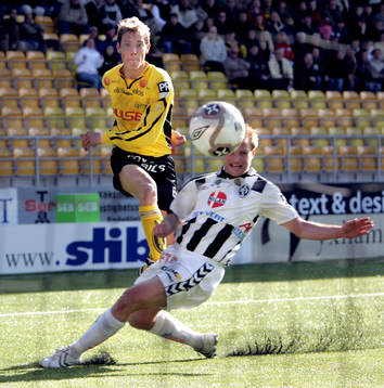 Daniel Alexandersson, Elfsborg avfyrar ett skott som