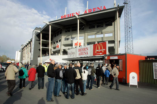 Behrn arena, biljettförsäljning, kö