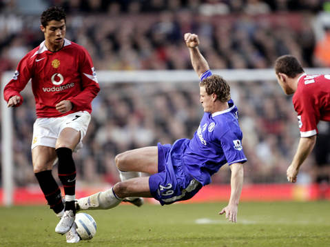 Fotboll, Premier League (Engelsk Liga), Manchester United v