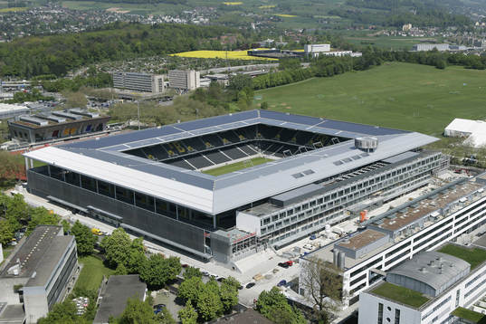 Fotboll, Schweiziska ligan, FC Thun, arena, stadion, Das