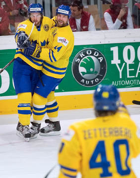 1-1, Niklas Kronvall, jubel med Mattias Nordström