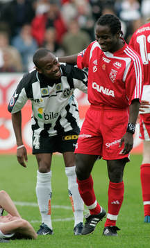 Kevin Amuneke, Landskrona och Ibrahim Atiku, Assyriska