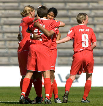 Fotboll, dam, UEFA womens cup, Djurgården/Älvsjö - FFC
