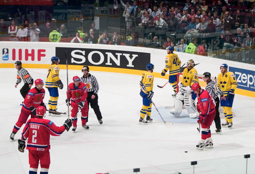 Ishockey, VM, match om tredjeplacering, Sverige - Ryssland: