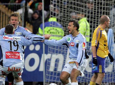 Daniel Westlin och Mathias Woxlin, Gefle, jubel