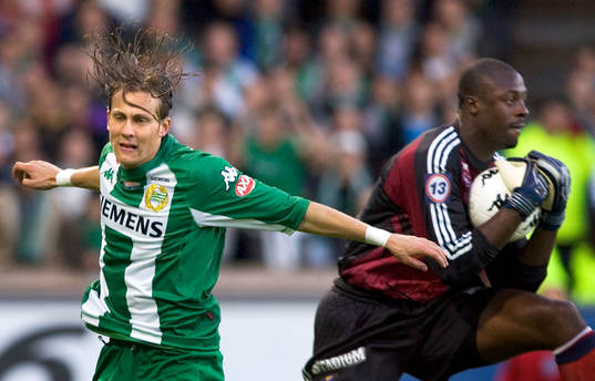Björn Runström, Hammarby och Dembo Tourray, målvakt,