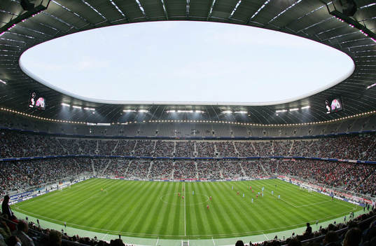 Fotboll, arena, Stadion, Allianz Arena, München