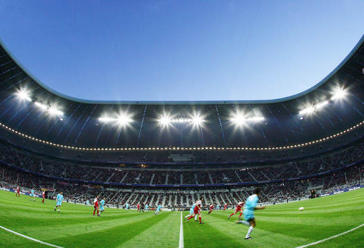 Fotboll, arena, Stadion, Allianz Arena, München