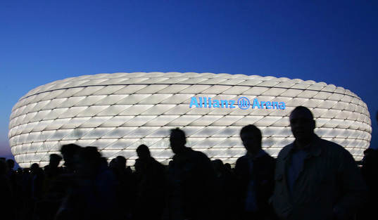 Fotboll, arena, Stadion, Allianz Arena, München