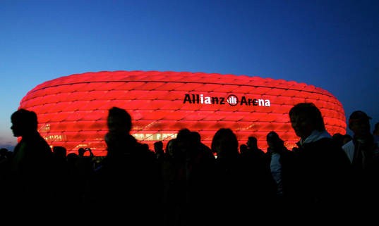 Fotboll, arena, Stadion, Allianz Arena, München