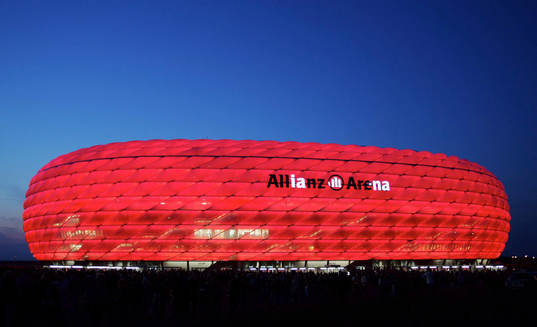 Fotboll, arena, Stadion, Allianz Arena, München