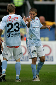 Rawez Lawan, Malmö, gjorde 2-0 målet