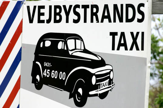 Taxi, taxiskylt, skylt