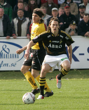 Johan Svensson, Mjällby och Mattias Moström, AIK