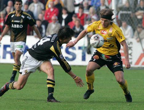 Nicklas Carlsson, AIK och Johan Svensson, Mjällby
