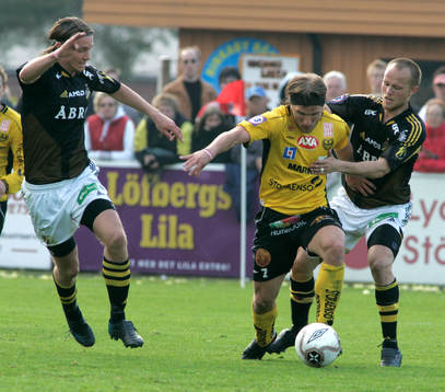 Mattias Moström, Nicklas Carlsson, AIK och Johan Svensson,
