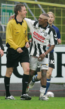 Kingsley Amuneke, Landskrona och Markus Strömbergsson,