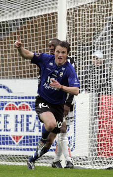 2-1, Gunnar Heidar Thorvaldsson har gjolrt sitt första