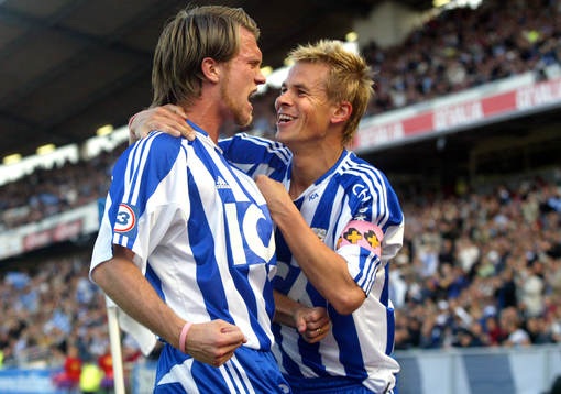 Fredrik Risp och Niclas Alexandersson, jubel
