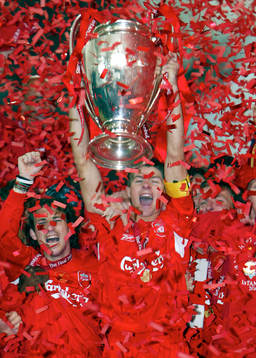 Fotboll, Champions League Final, Liverpool, pokal, Steven