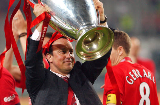 Liverpool firar segern, Benitez och pokalen