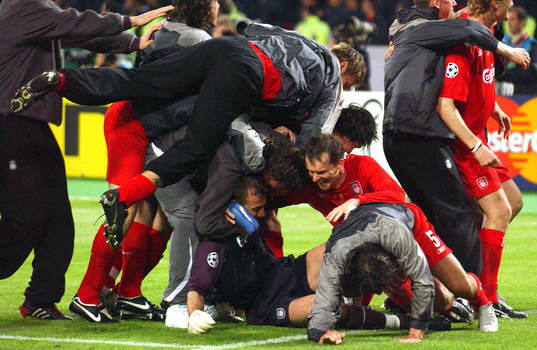Fotboll, MILAN-LIVERPOOL, Champions League final, Glädje,