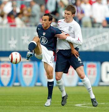 Landon Donovan, USA och Michael Carrick, England