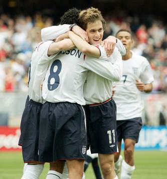 Fotboll, träningsmatch, USA - England