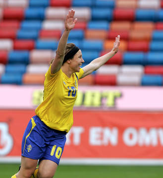 Hanna Ljungberg, Sverige, jubel