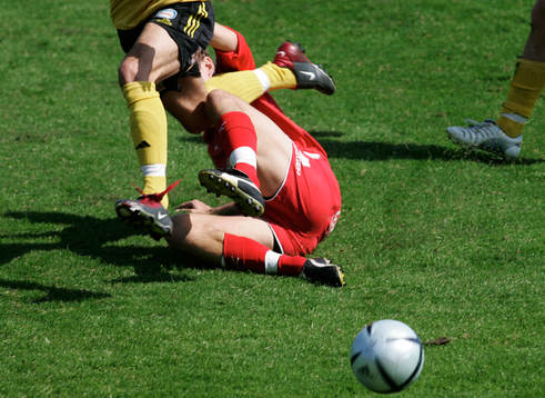 Glidtackling, fotboll, ben, boll