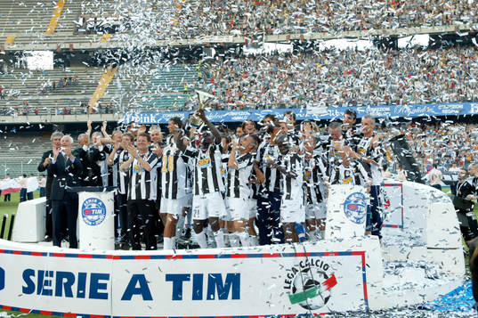 Juventus, pokal. Jubel, glädje