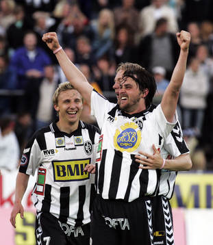 BoIS matchhjälte Gustaf Andersson jublar