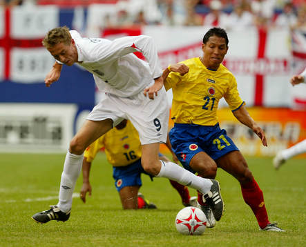 Peter Crouch och  John Jairo Restrepo
