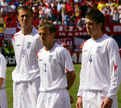 Peter Crouch, Phil Neville och Michael Carrick