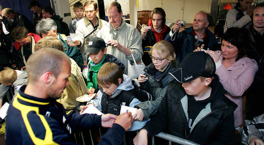 Träning, Fredrik Ljungberg, autografer