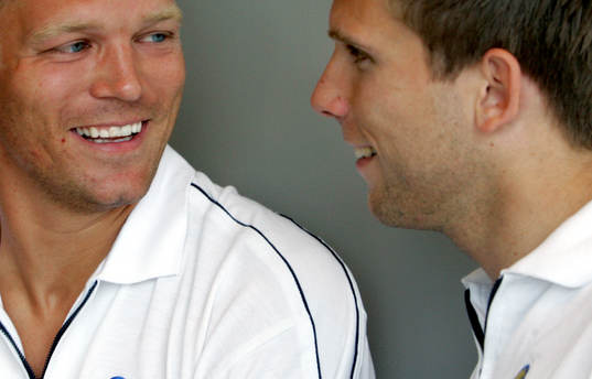 Marcus Allbäck och Anders Svensson, Sverige