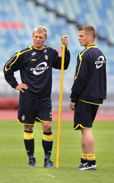 Marcus Allbäck och Markus Rosenberg